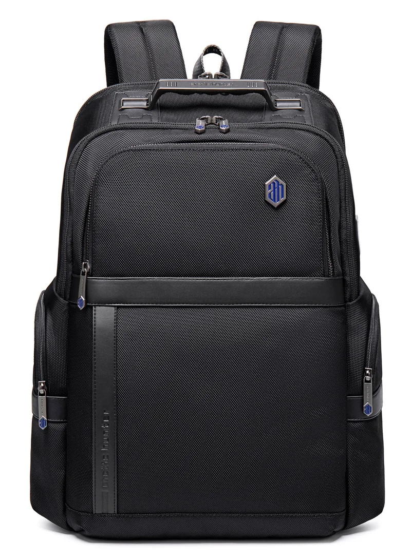 ARCTIC HUNTER Black Premium Laptop Shoulder Backpack TSA Friendly Opening Water/Scratch Resistant Daypack with Built in USB/Earphone Port for Men and Women B00449 Black  | Best Price UAE